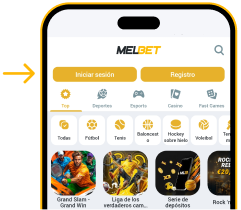 Dale clic a Registrarse - Melbet Descargar