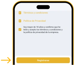 Haz clic en Registrarse - Melbet Descargar